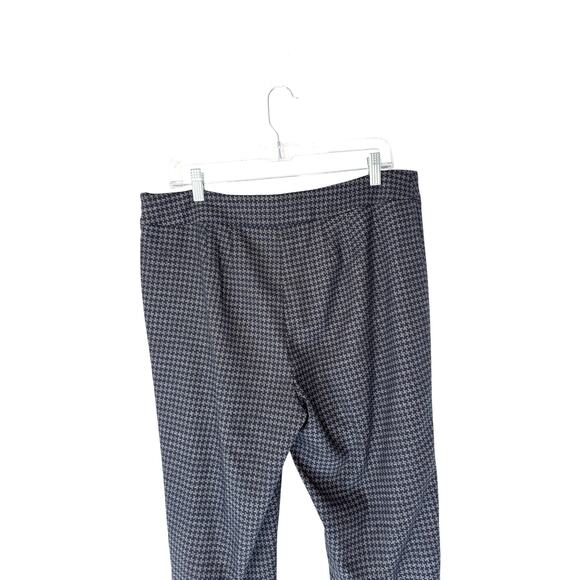 Talbots Dress Pants Navy Blue Houndstooth Office Work Career Straight  Size 12 - Picture 8 of 13